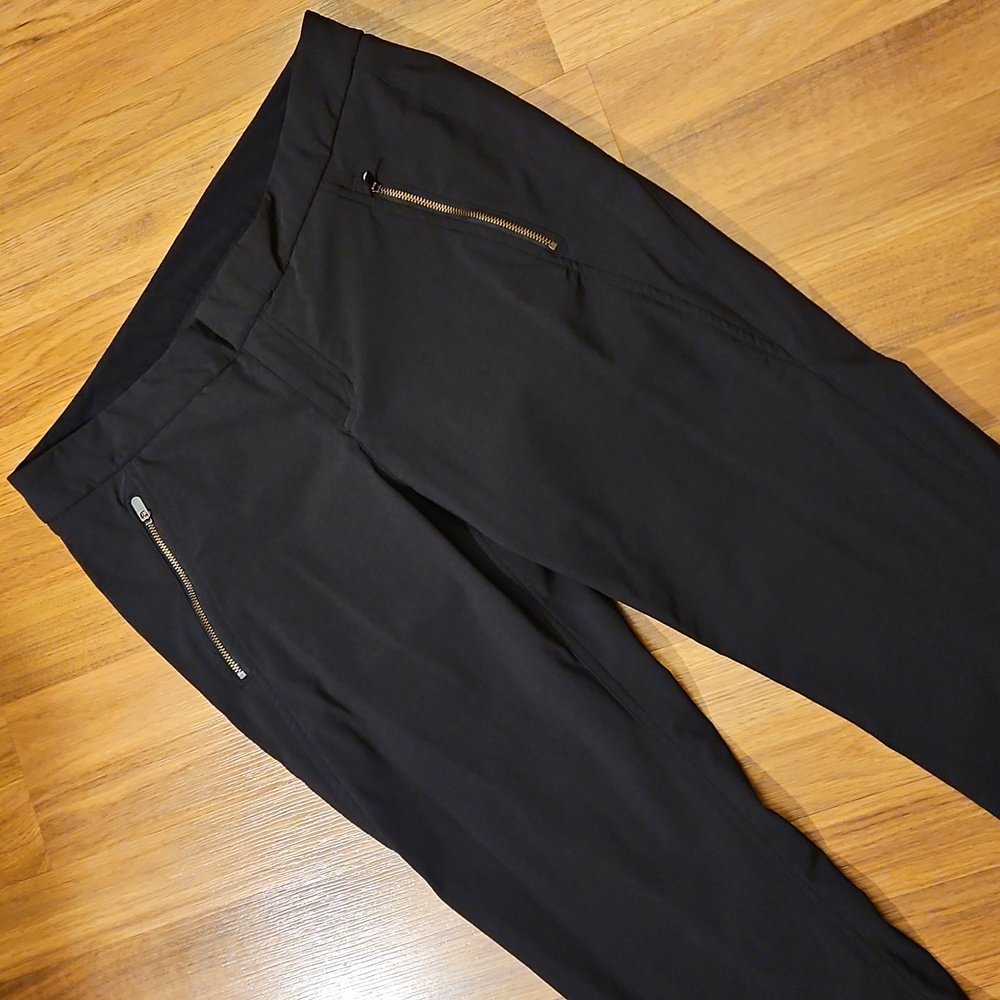Athleta Black Pants with Zipper Details Size 12 - Picture 7 of 8